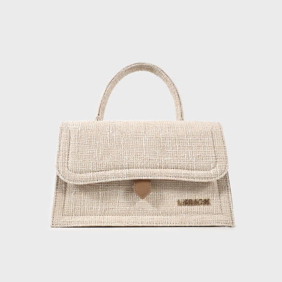 Borsa a mano PAIGE CANVAS - CREAM