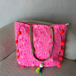 MALDIVE beach bag-pink
