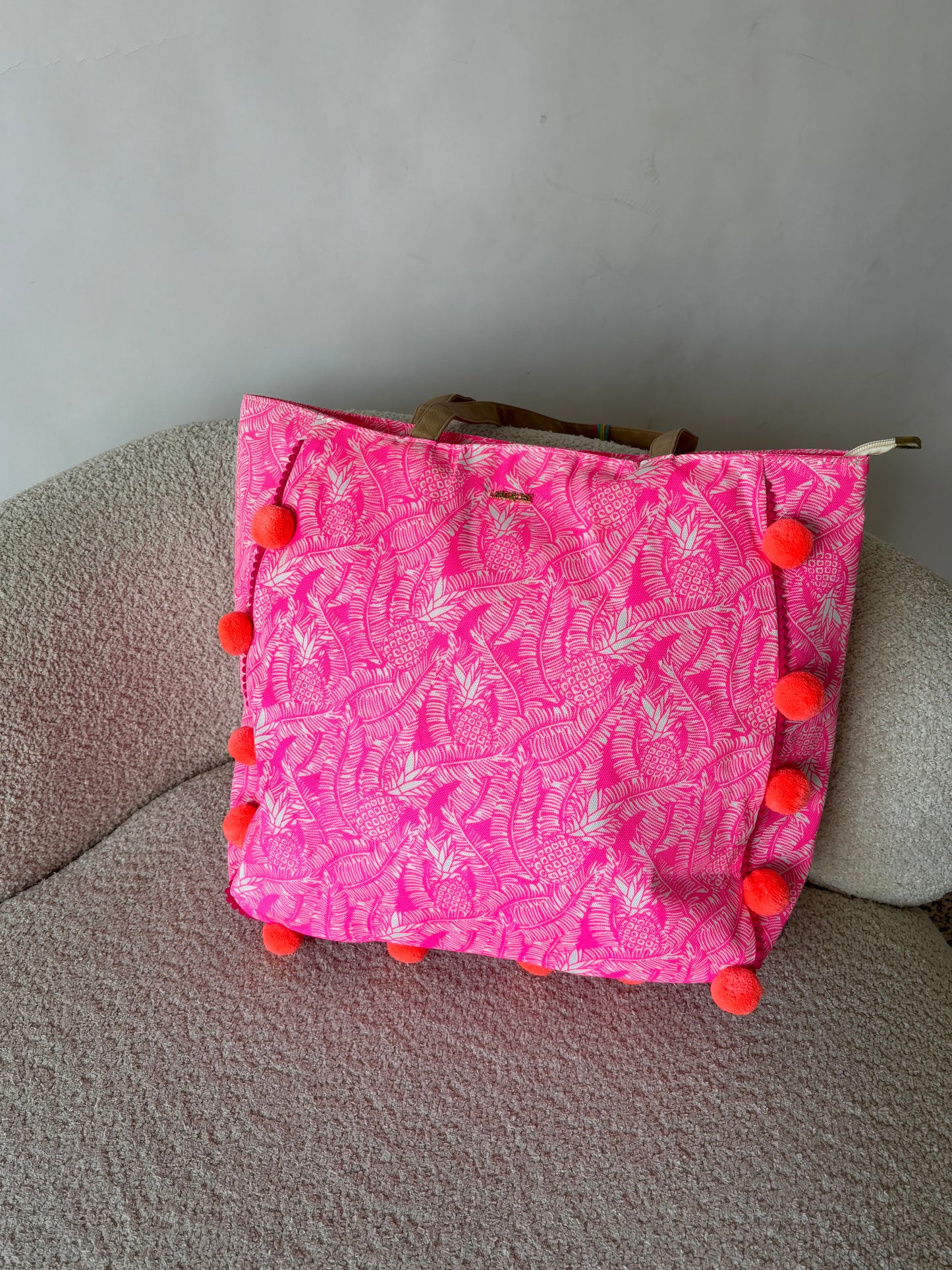 MALDIVE beach bag-pink