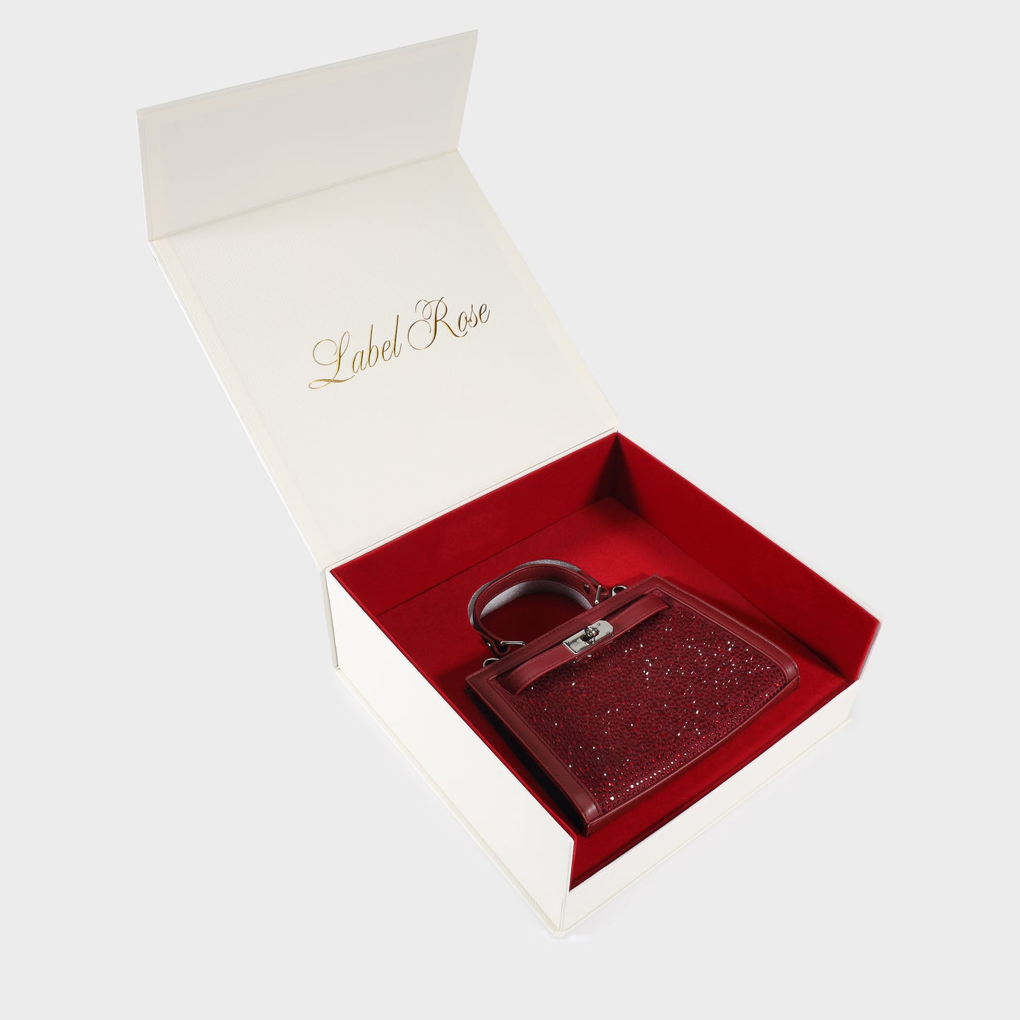 Borsa a mano PARIS MINI STRASS IN LOVE  - SILVER