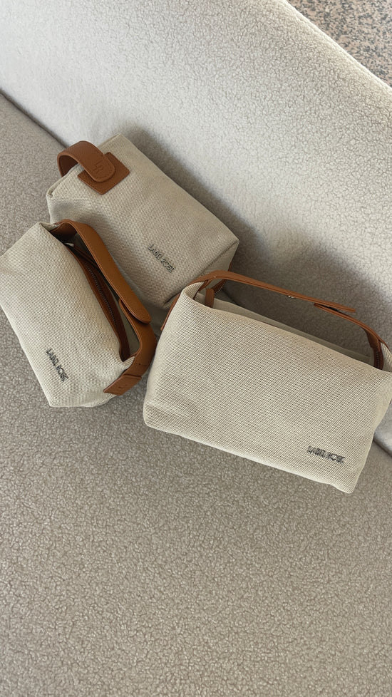 Neceser TRAVEL BEAUTY MEDIUM - CUERO