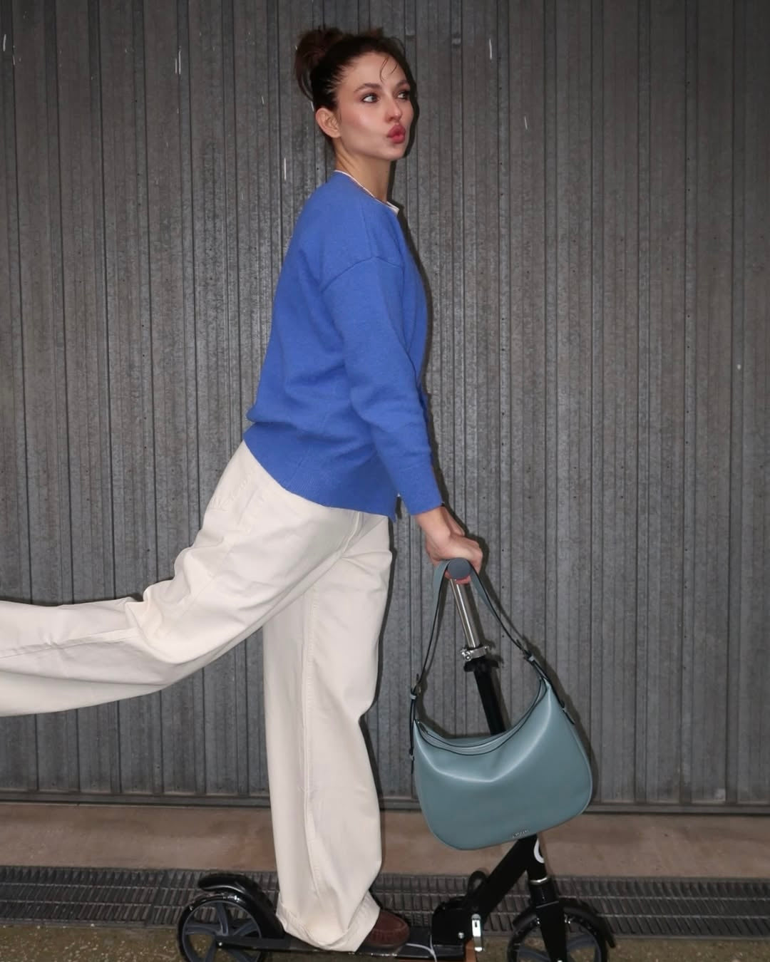 LILLIAN Shoulder Bag - CADET BLUE