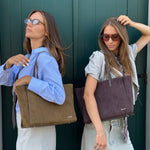 Bolso de hombro MELISSA BIG SIMILSUEDE - DARK BROWN