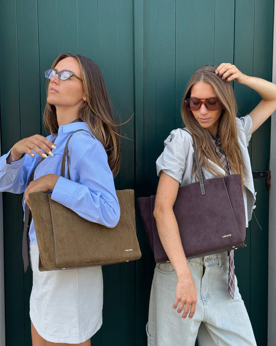 Borsa a spalla MELISSA BIG SIMILSUEDE - OLIVE GREEN