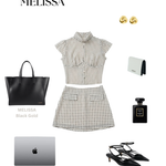 Borsa a mano MELISSA - NERO GOLD