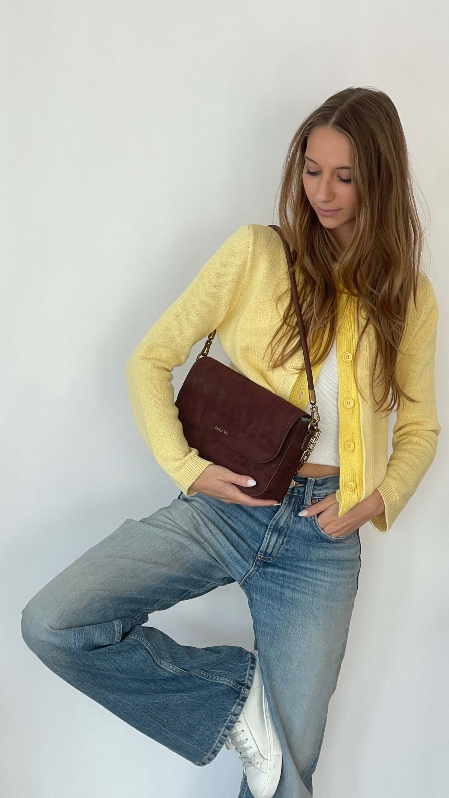 Borsa a spalla MELANY- MARRONE