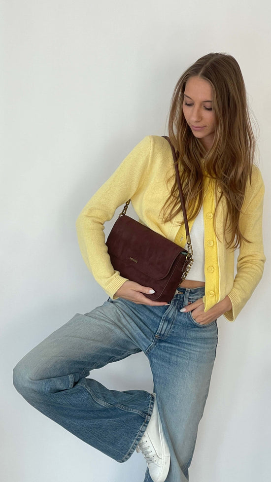 Borsa a spalla MELANY- MARRONE