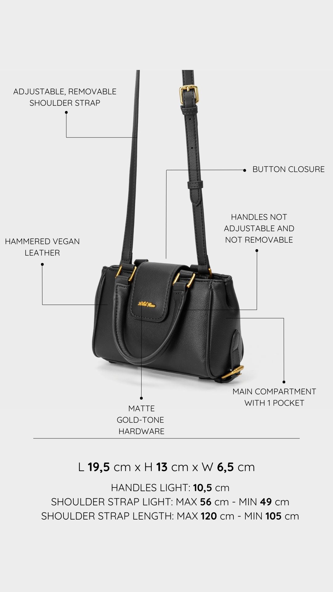 Borsa a mano CASSIDY - BLACK
