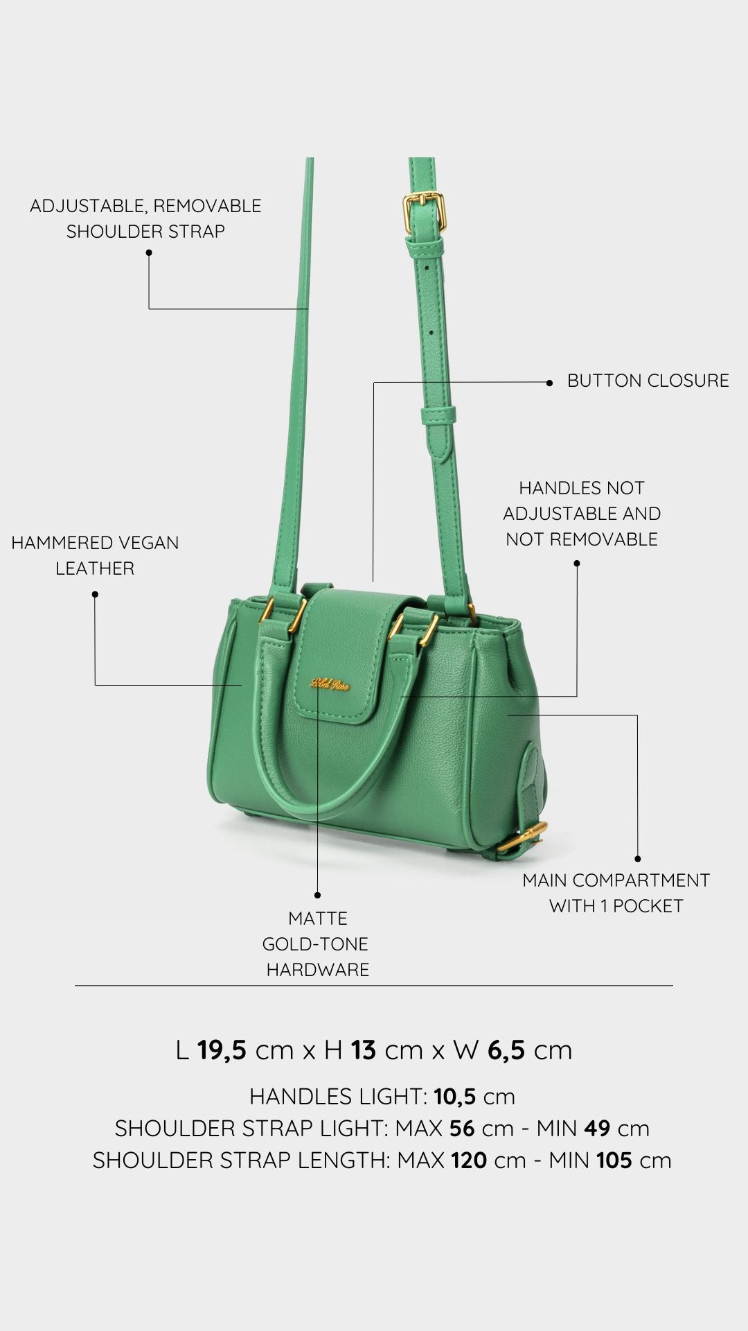 Borsa a mano CASSIDY - GREEN