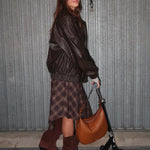 Bolso de hombro LILLIAN - MARRÓN