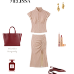 Bolso de mano MELISSA - BORGOÑA