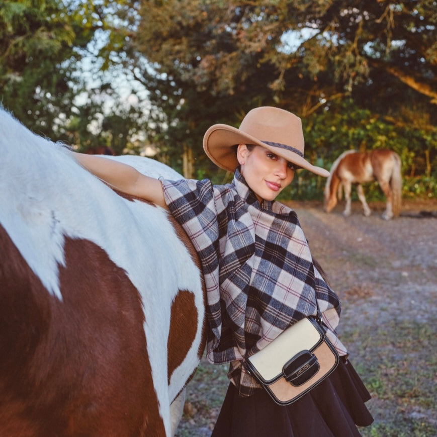 Borsa a tracolla saddle ADDISON - PANNA