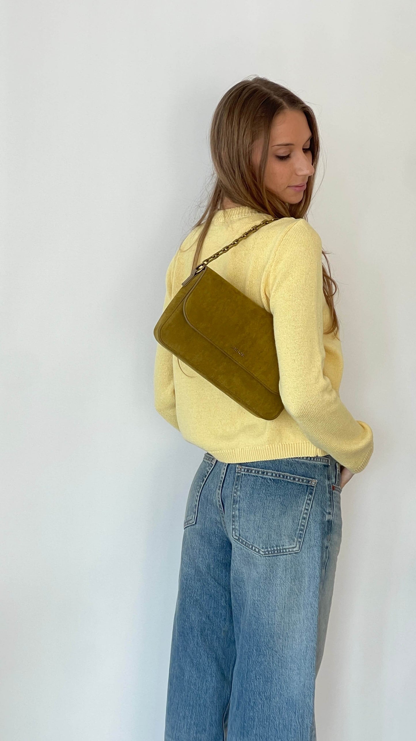Borsa a spalla MELANY- SENAPE