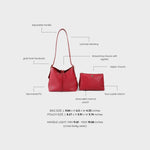 Borsa a spalla BROOKE - CHERRY