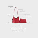 Borsa a spalla BROOKE - CHERRY
