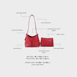 Borsa a spalla BROOKE - CHERRY
