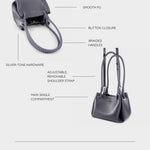 Bolso de hombro CHERYL - GRIS ANCLA