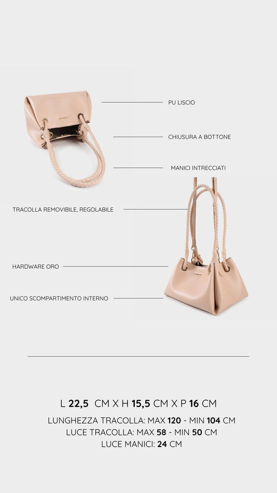 Bolso de hombro CHERYL - BLUSH