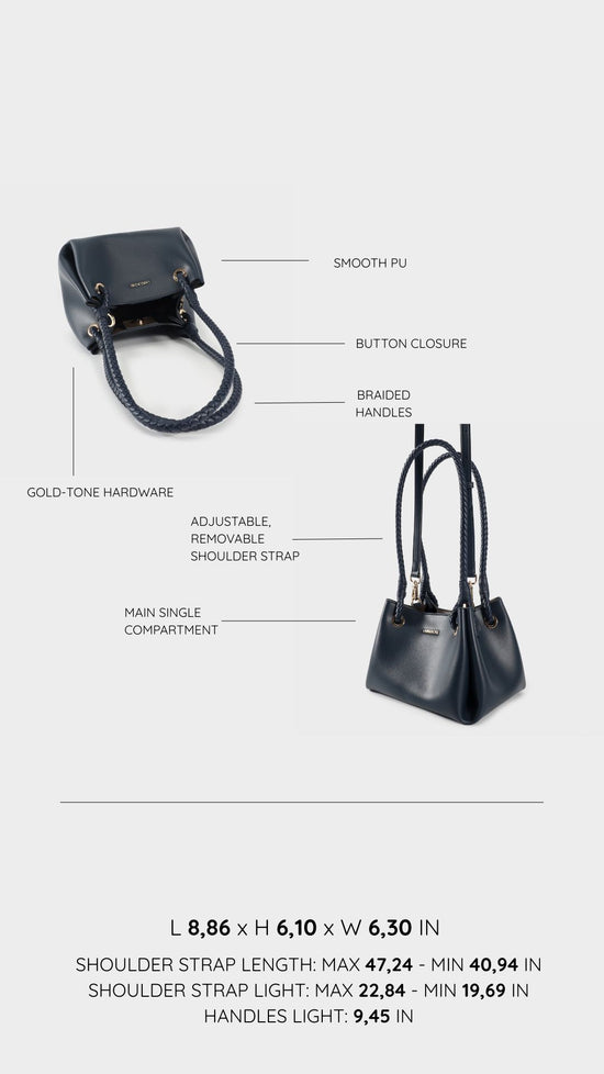Bolso de hombro CHERYL - AZUL VERDOSO