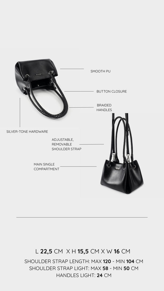 Bolso de hombro CHERYL - NEGRO