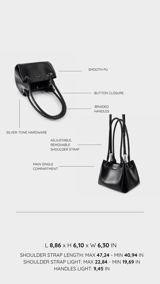 Bolso de hombro CHERYL - NEGRO