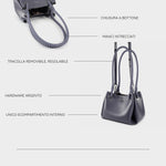 Bolso de hombro CHERYL - GRIS ANCLA