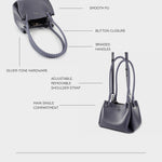Bolso de hombro CHERYL - GRIS ANCLA