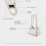 Bolso de hombro CHERYL - BLANCO ROTO