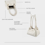 Bolso de hombro CHERYL - BLANCO ROTO