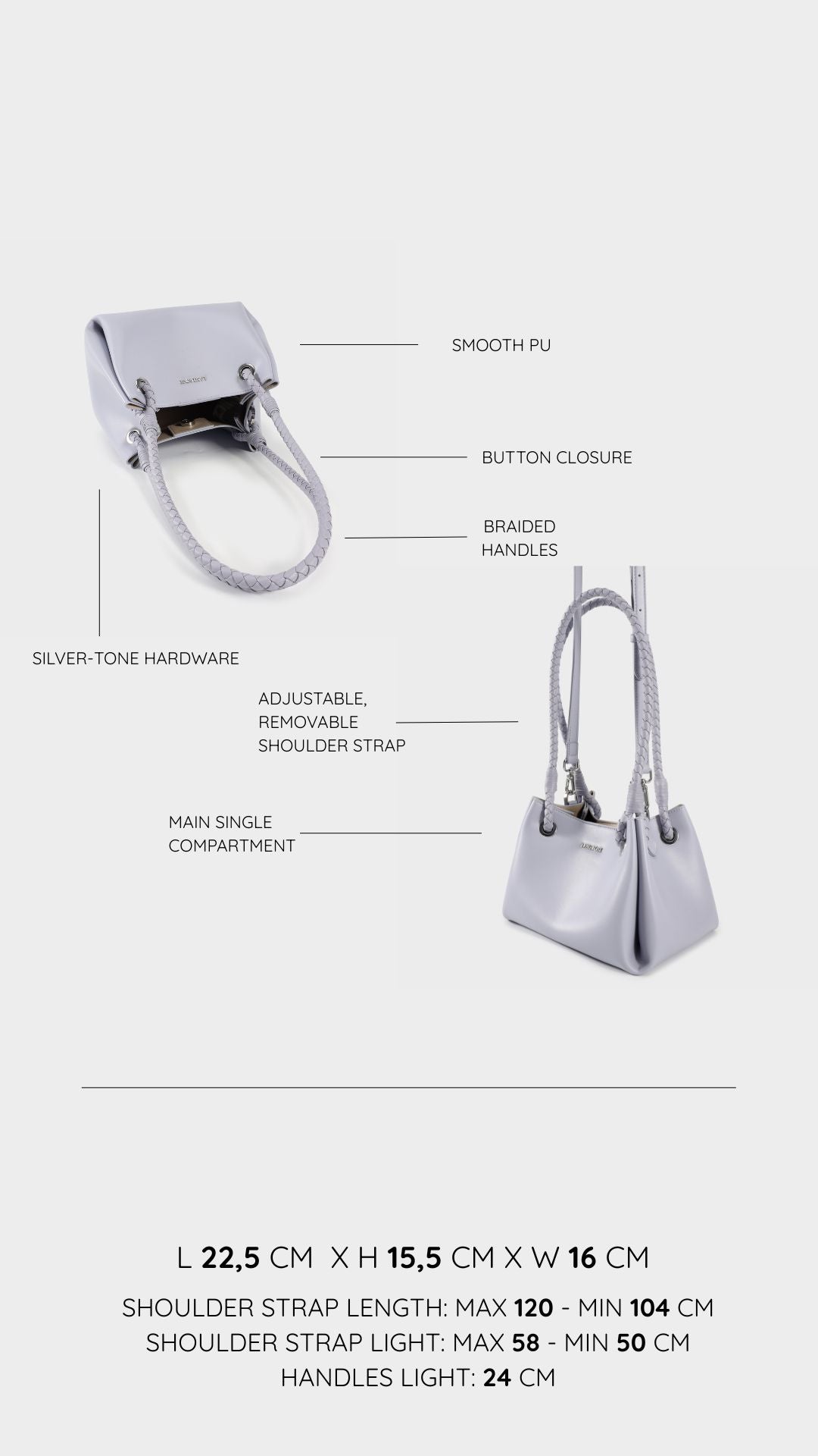CHERYL Shoulder Bag - LAVANDER
