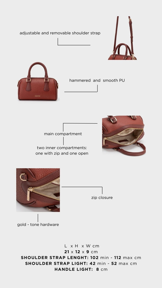 Bolso de mano BLINKY - CINNAMON