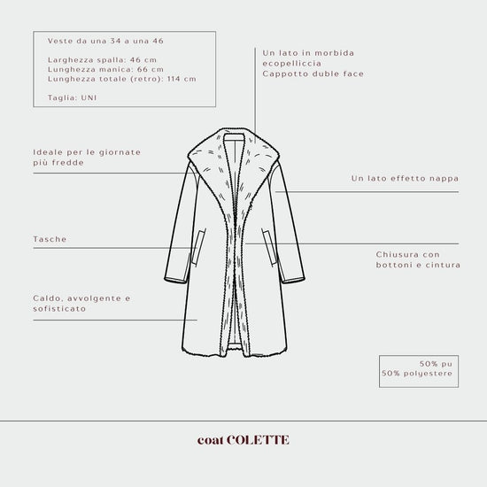 Coat COLETTE - BROWN