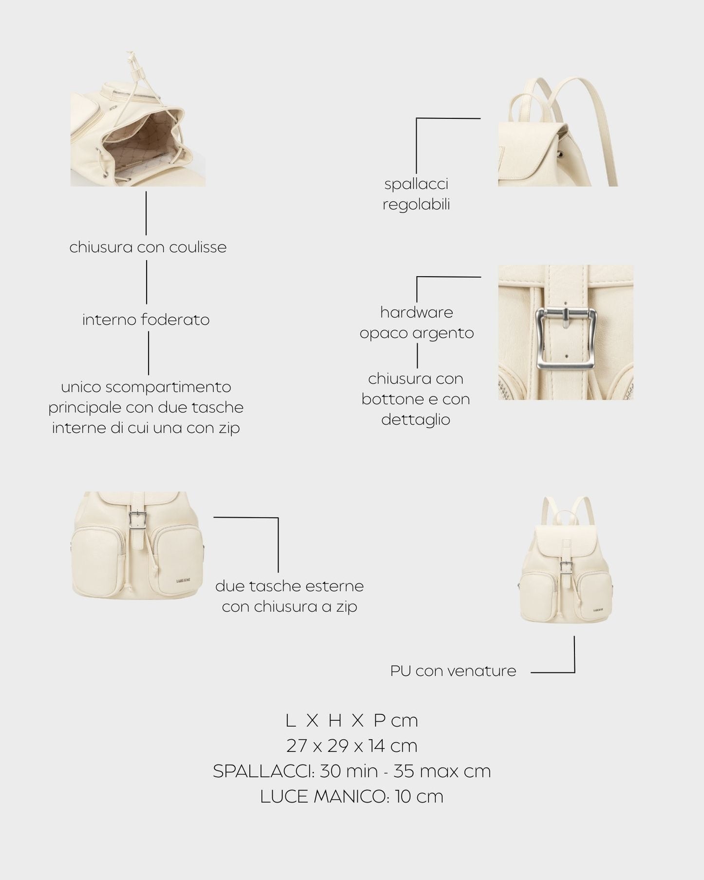 SUMMER BACKPACK - CREAM