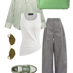 Borsa a mano CASSIDY BIG - GREEN