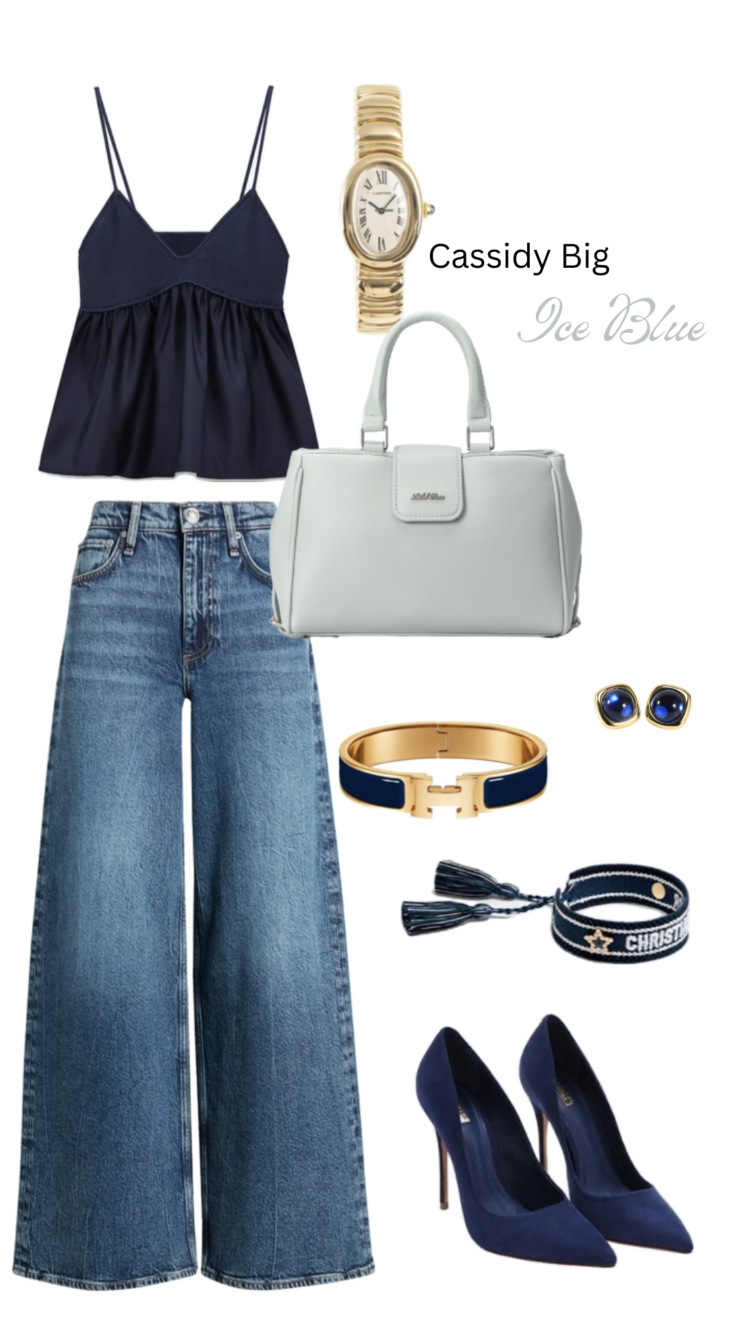 Borsa a mano CASSIDY BIG - ICE BLUE