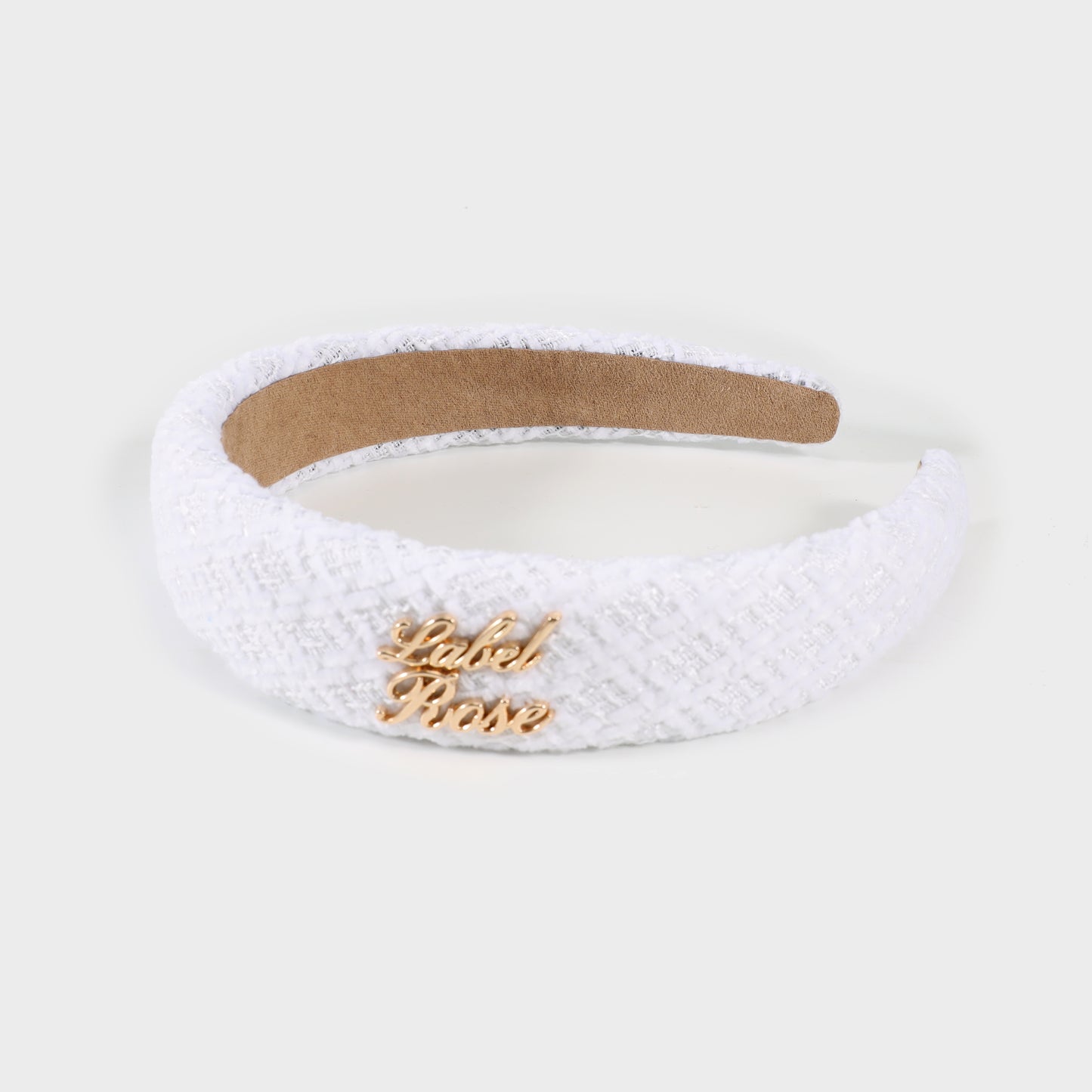 Cream tweed headband