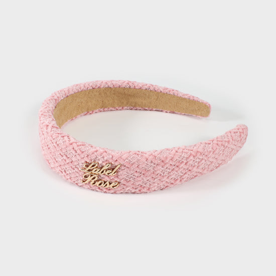 Pink Tweed Headband