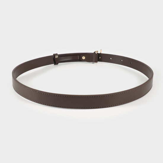 Label Rose Belt MEDIUM - BROWN