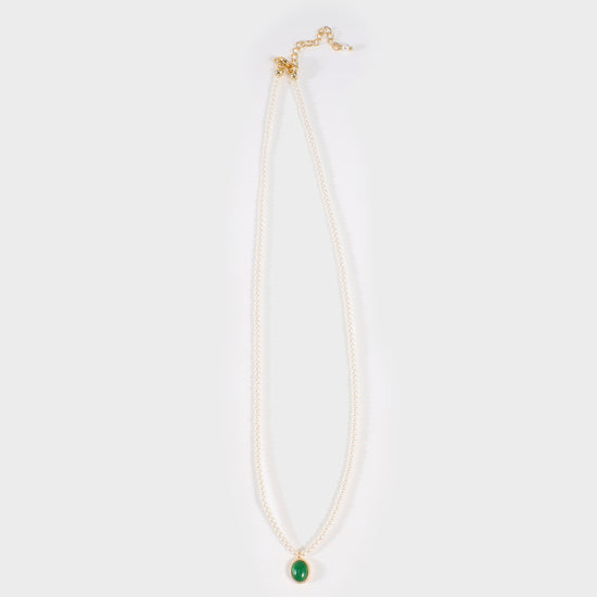 Collana pendaglio verde