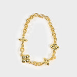Gold elements necklace