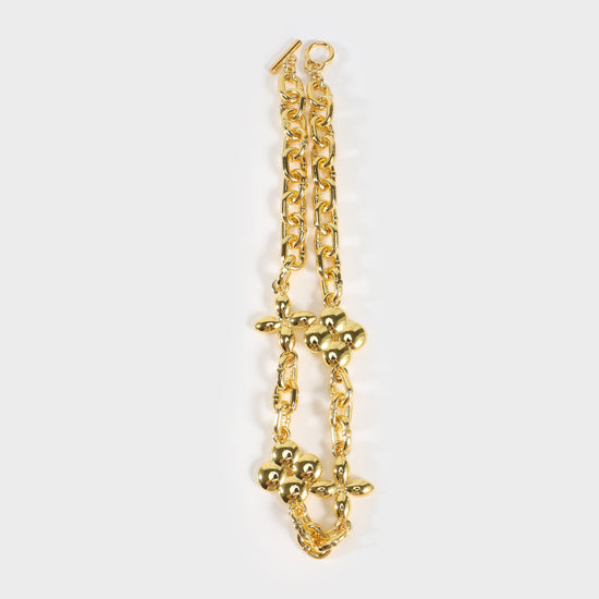 Gold elements necklace