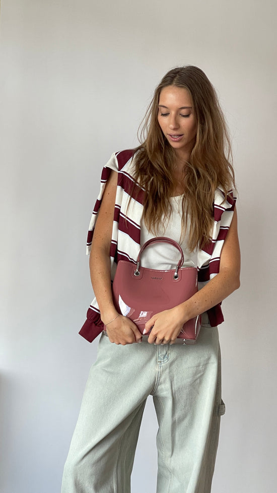 Borsa a mano MARGOT BIG VERNICE - PINKY MAUVE