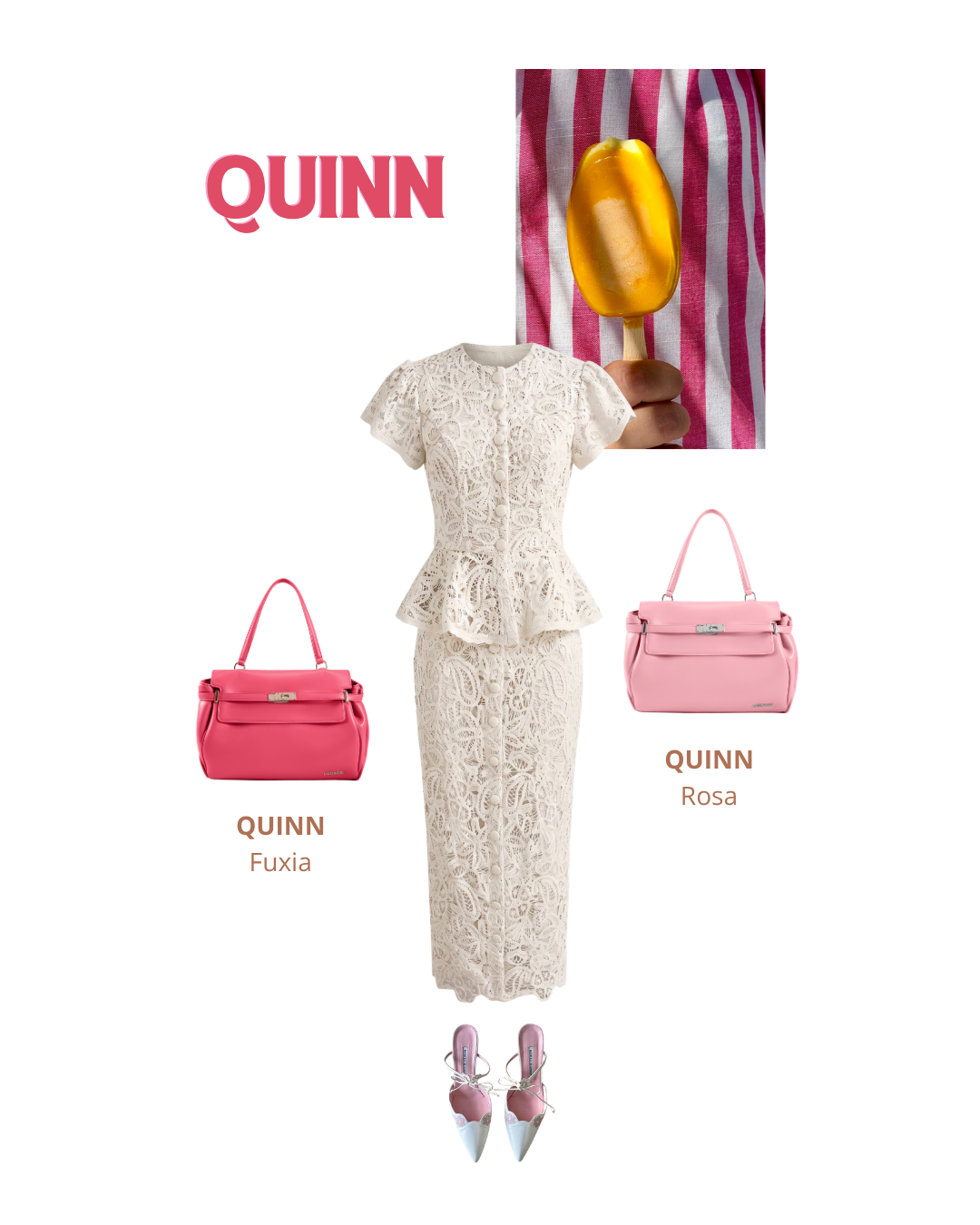 Bandolera QUINN- FUCSIA