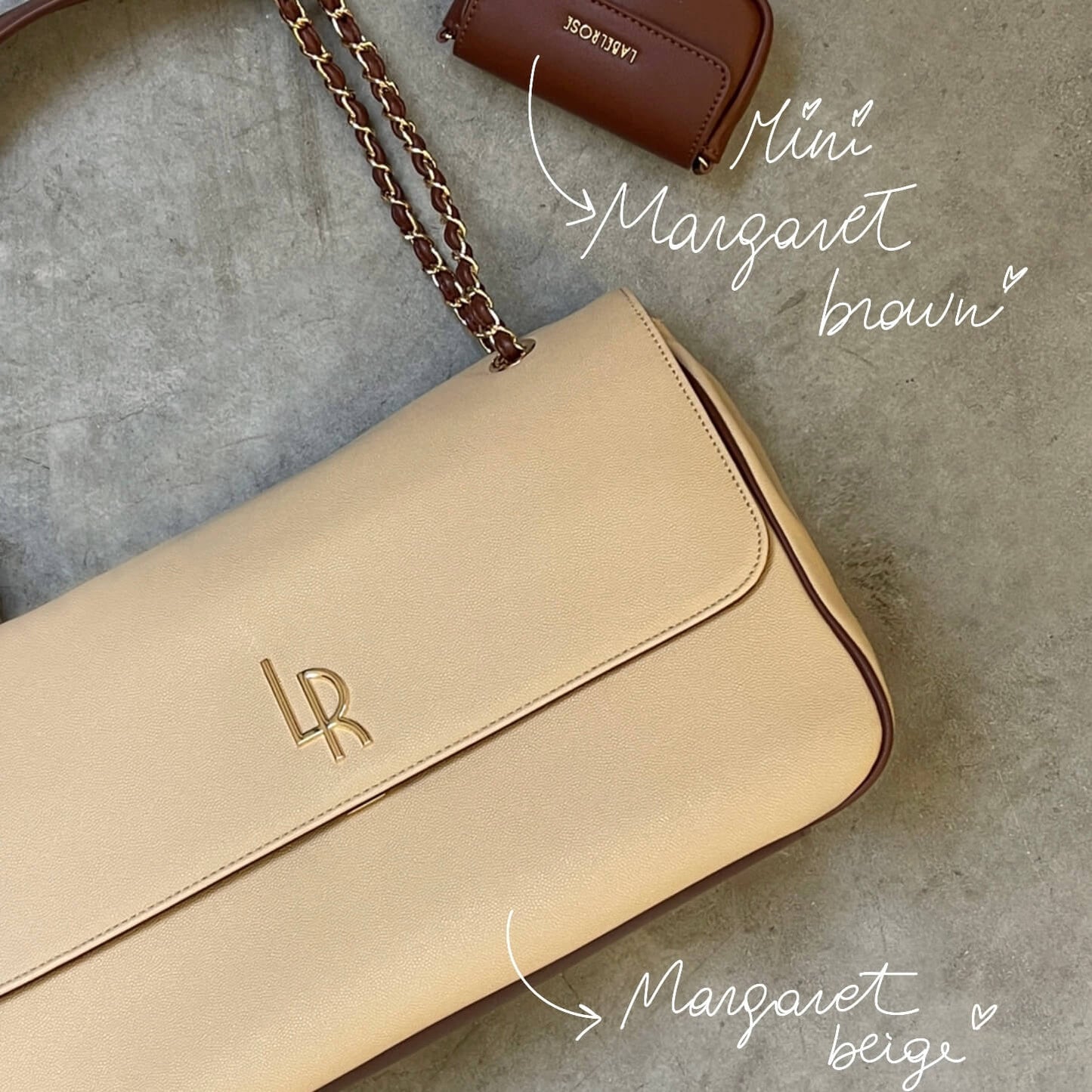 MARGARET Shoulder Bag - BEIGE