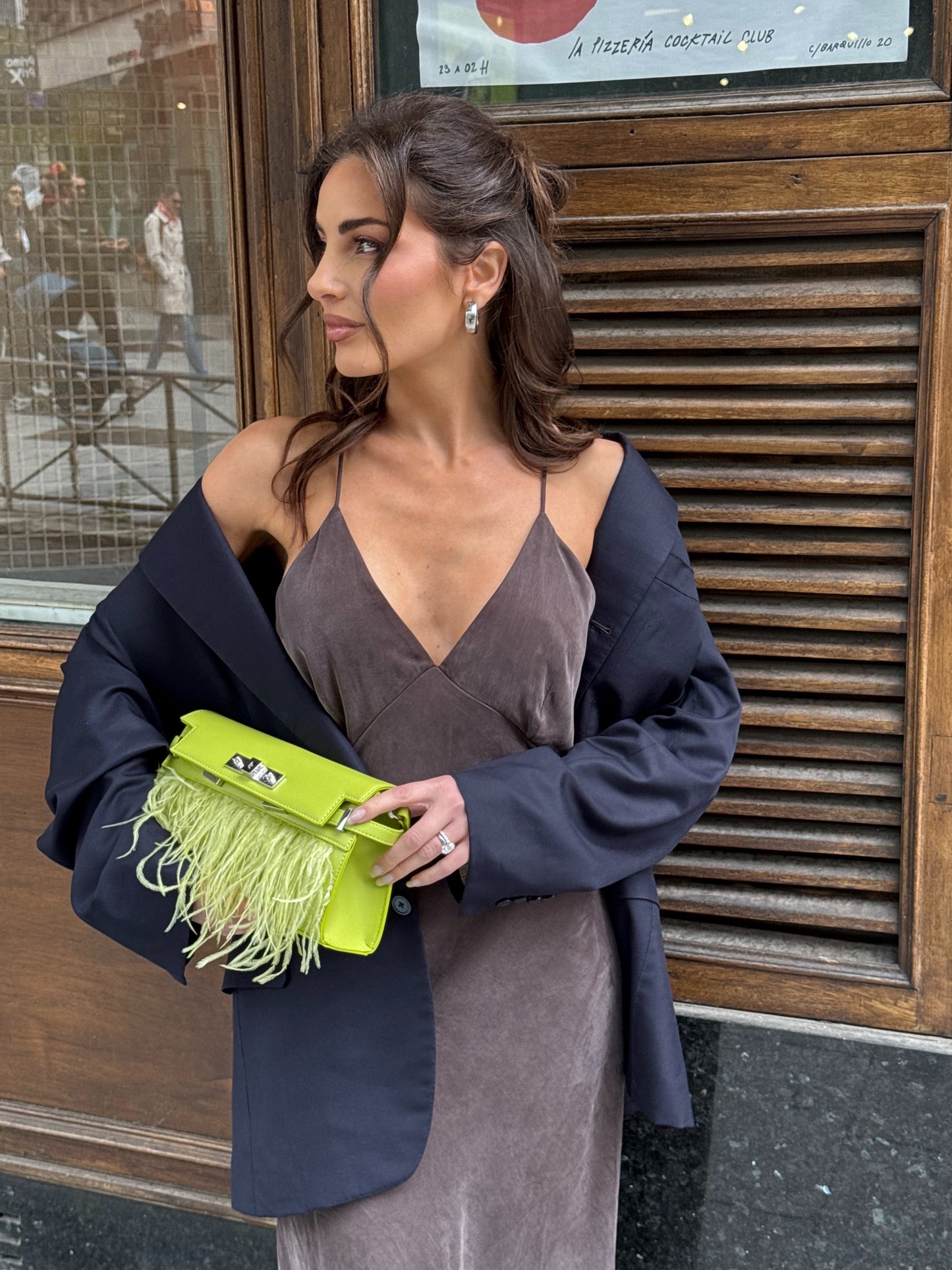 Borsa a tracolla GRACE LONG LE - LIME