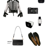 Borsa a spalla NICOLE - BLACK - senza imballaggio originale