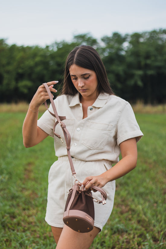 Secchiello EVELIN BUCKET - MARRONE