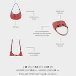 Borsa a spalla BEA - DARK MAUVE