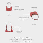 Borsa a spalla BEA - DARK MAUVE