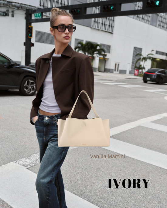 Borsa a spalla IVORY - VANILLA MARTINI